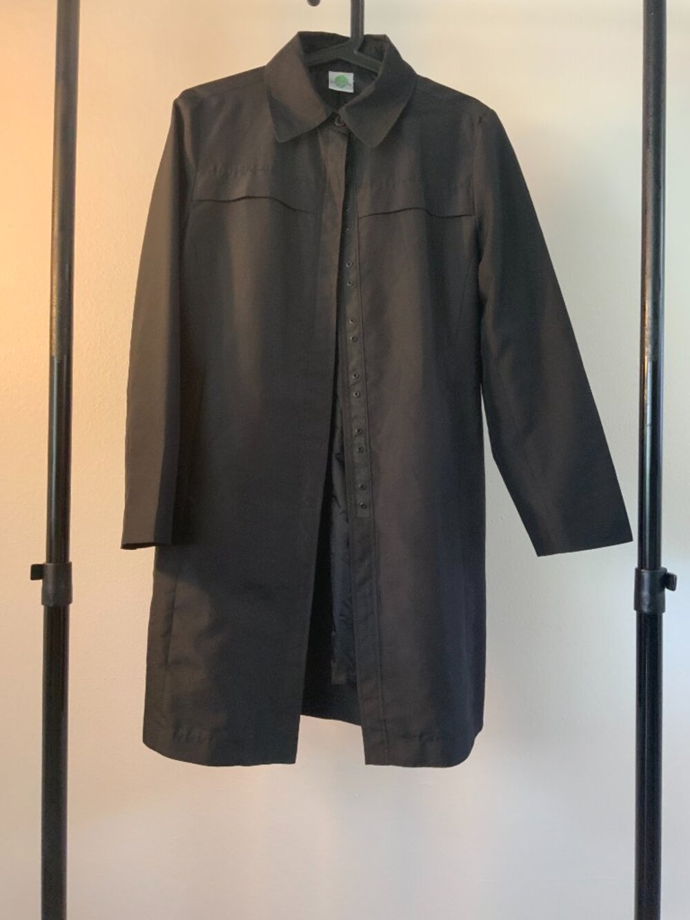 Black Longline Shirt Jacket / Shacket – Pre-Owned, Very Good Condition